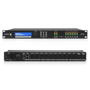 FULODE DP-26 2-In/6-Out 프로페셔널 디지털 오디오 프로세서, 라인 어레이 시스템용 DSP 스피커 관리, 이퀄라이저, 크로스오버, 믹서, 이펙트 프로세서 및 지연기를 갖춘 올인원 매트릭스 시스템.