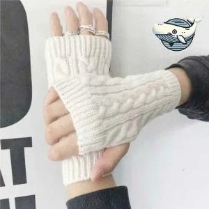 [콩심팥심]겨울 따뜻한 오픈핑거 니트 손목토시 플렌티 반토시 니트팔토시