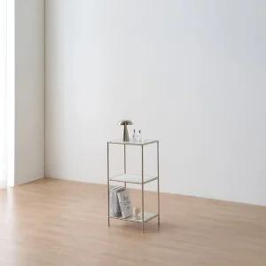 미니 3단 선반 320/400 틈새장 모듈 미드센츄리 침대 수납장 스텐 장식 코너 소파 협탁