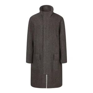 [롯데백화점]지이크 F/W 프리미엄 싱글 롱코트 기본 하이넥코트 브라운 HH7019L