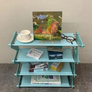 조립식 현관 슬리퍼 신발정리대 블루 실내화거치대 거실화거치대 현관신발정리대