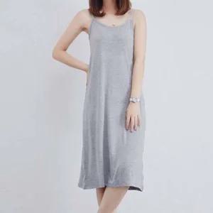 여성 3컬러 레이어드 이너 슬립 민소매 끈나시 원피스