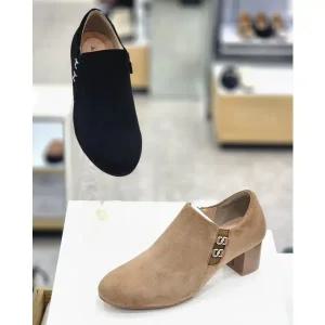 [탠디]여성 스웨이드 큐빅장식 부티 5cm 구두