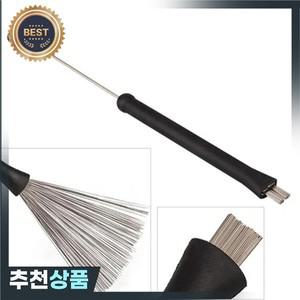 접이식 웨이브 드럼 브러시 텔레스코픽 타악기 전문 와이어 스틱  1PC