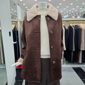 [KL]KOJKPL0300 양털배색 단추무스탕