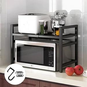 주방 선반 / 조절식 수납 밥솥 정리대 전자레인지 다용도 거치대 넓이 맘마존 선반 높이