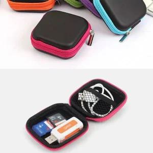 케이블보관파우치 수납케이스 여행용 이어폰 USB 열쇠 소품 동전