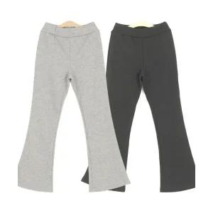 밍크털기모 부츠컷팬츠 겨울양모융밴딩 나팔바지 캐주얼트레이닝