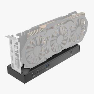 Thunderbolt 3/4, USB4 40Gbps 외장 GPU 도크 스테이션과 호환되는 Mini eGPU 인클로저, NVIDIA/AMD PCIe, PD 85W 충전 지원, 데이지 체인, DC/ATX/SFX 지원