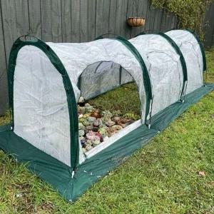 접이식 비닐하우스 미니온실 원예 270x90x90 이중문 겨울 돔 무창