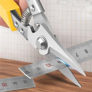 헤비듀티 산업용 스테인리스 가위 전선 기술자 강력한 파이프용 절단용 두꺼운 전기 금속 스틸 PVC