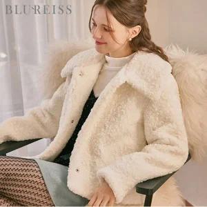 [블루레이스] 빅카라 뽀글퍼 자켓_B5W1JK1051