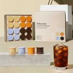 알뮤터커피 에스프레소 블록 커피 16p 선물세트 동결건조