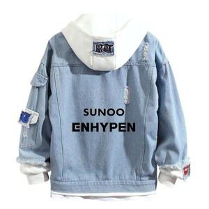 GO2COSY 야광 스포츠 데님 재킷 후디 진 스웨트 셔츠 스웨터 후드 풀오버 플리스