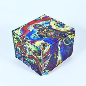 유희왕 카드 DIY 직접 만드는 유희왕 Radiant Typhoon Swen 카드 보관함 정리함 Ygo 가죽 컬렉션 보호 상자