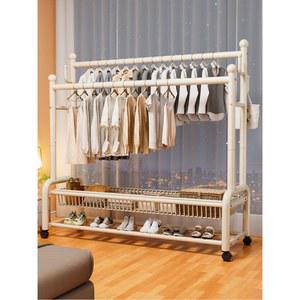 행거 바퀴달린 스탠드 바닥 150cm 걸이 디스플레이 원룸 달린 건조대 수납 의류