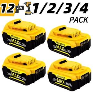 20V 12.0Ah MAX 충전식 리튬이온 배터리 디월트 호환 대체 공구 DCF850 DCD796에 적합 DCF922