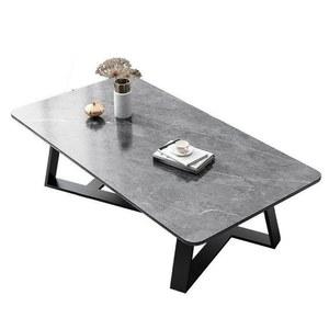 세라믹 거실테이블 티 좌탁 인테리어 80x40x46 대리석 좌식 소파 그레이 블랙