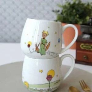 [골드스마일]머그컵 커피잔 도자기컵 미니 어린왕자 찻잔 음료컵 예쁜컵
