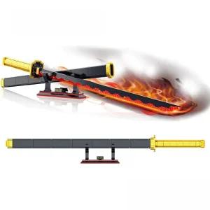 원피스 조로 엔마 3대귀철 귀멸의칼날 화도일문자 굿즈 레고 피규어 조로검 귀철 장난감 칼