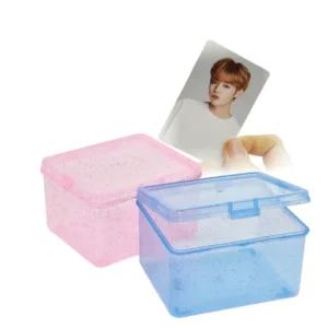 투명 글리터 포토카드 포카 케이스 대용량 소품 보관 앨범 정리 2색상