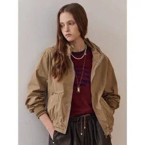 [마쟈]스트라이프 밴딩 셔링 스트링 하이넥 점퍼_P406444893