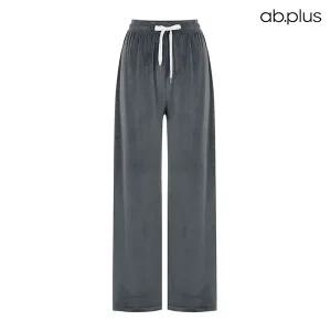 [ab.plus] 벨벳 밴딩 와이드 팬츠 (LSA1MP34A)