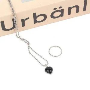 [골드스마일]Y2K하트목걸이 Y2K 하트 목걸이 실버악세사리