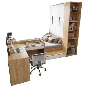 침대책상 일체형 조립식 1000x1900 이층침대 공간활용 수납 교체가능 작은방 원목