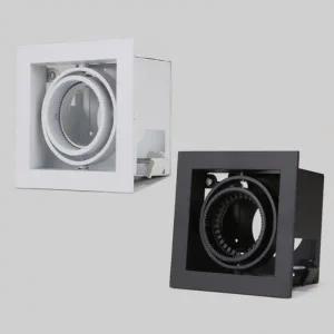 MR-16 멀티1구 매입형 타공 100x100 사각 등기구 천장 실내벽등 인테리어등 멀티 1구등 등설치