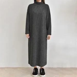 여성의류 반폴라골지롱원피스 LDC377M001 빅사이즈