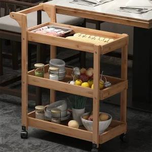 원목 트롤리 피부샵 미용웨건 3단