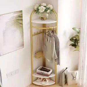 코너행거 선반 스탠드 틈새 철제 옷걸이 미니 조립식 원목 원룸 행가 스탠드옷걸이 틈새행거