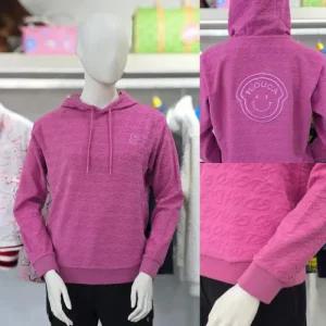 루이까스텔 FW 여성 아이루카 볼륨 LC로고 자카드 후드 티셔츠 7LETS040P