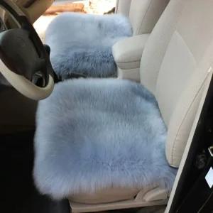 차량 털방석 뒷좌석 자동차 보온 차량용 사계절