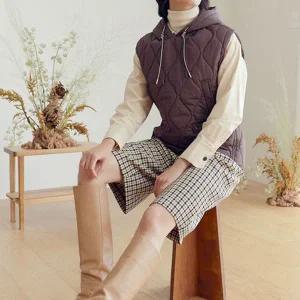 라씨엔토 퀼팅 후드 베스트 4종 택1