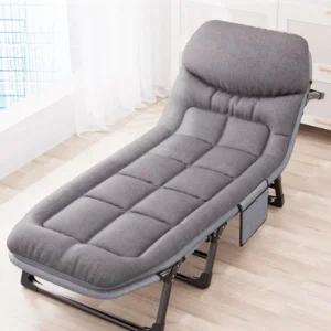 무설치 낮잠 접이식침대 6단계 조정 대형 휴대용 야전침대 소음 없고 접이식 싱글침대