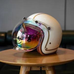 레트로 헬멧 바이크 오토바이 홍진 소두핏 클래식