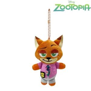 디즈니 주토피아2 닉 여우 키체인 키홀더 가방고리 봉제 인형 10cm
