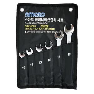 스마토-콤비네이션렌치세트 6pcs 10-19mm (1EA)깔깔이 옵셋라쳇 기어라쳇 방폭 스패너 옵셋 플랭크드라이버