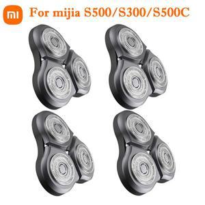 샤오미호환 미지아 전기 면도기 면도날, S500, 방수 이중 레이어