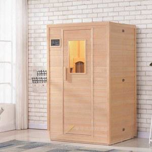가정용사우나 편백나무 찜질방 건식 사우나 유리 2인용 원적외선 모델