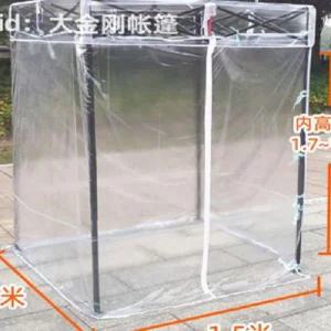 간이 투명 천막 소형 야외 1.2x1.2 접이식 이동식