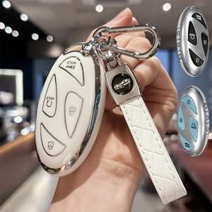 현대 Ioniq 6  Grandeur GN7 KONA  스마트 7 버튼 키  소프트 TPU 360 학위 자동차 키 케이스 용 Fob 커버