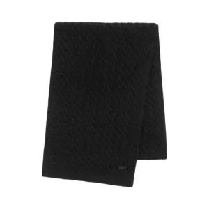 Lacoste Cable Wool Mufflers Black 라코스테 케이블 울 머플러 블랙