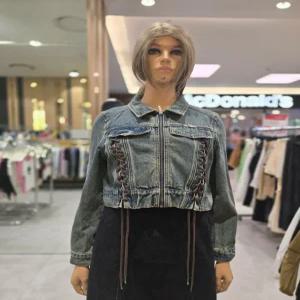 [에고이스트] 레이스업 집업 데님  재킷  ER3ODZ-51