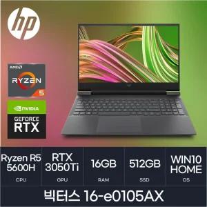 HMC/ HP 빅터스 16-e0105AX / (RAM 16GB / NVMe 512GB / WIN10) / 라이젠5-4세대(5600H) / RTX3050Ti / 블