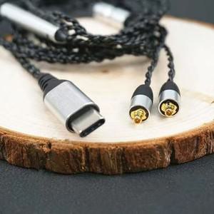 마이크디지털 칩 이어버드 HIFI 플러그 MMCX 업그레이드 헤드폰 케이블, 마이크 C타입 포함, 슈어용, ALC56