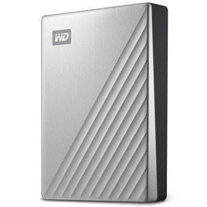 WD 5TB Mac Silver용 My Passport Ultra, 휴대용 외장 하드 드라이브, 랜섬웨어 방지 및 비밀번호 보호 기능이 있는 백업 소프트웨어, USB-C USB 3.1 - WDBPMV0050BSL-WESN