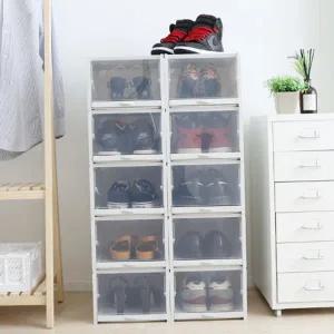 슬라이딩 신발 정리함 운동화 신발 보관함 대형 수납 박스 현관